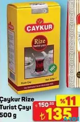 ÇAYKUR RİZE TURİST ÇAYI 500 G SİYAH ÇAY fiyat ve kampanya bilgisi